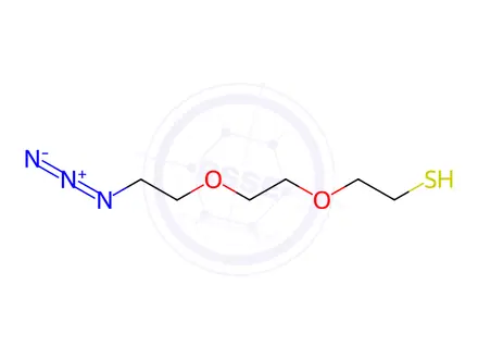 Chemical structure of Ethanethiol, 2-[2-(2-azidoethoxy)ethoxy]-