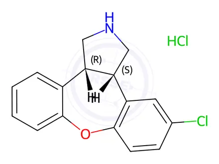 Chemical structure of N-Desmethyl Asenapine HCl