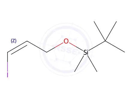 Chemical structure of Silane, (1,1-dimethylethyl)[[(2Z)-3-iodo-2-propen-1-yl]oxy]dimethyl-