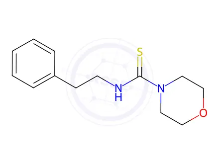 Chemical structure of N-phenethylmorpholine-4-carbothioamide
