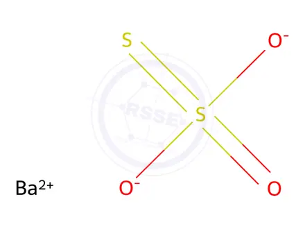 Chemical structure of Barium thiosulfate
