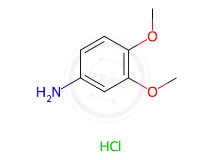 Chemical structure of 3,4-Dimethoxyaniline Hydrochloride