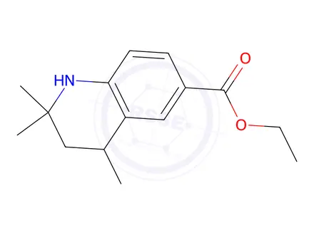 Chemical structure of Ethyl 2,2,4-trimethyl-1,2,3,4-tetrahydroquinoline-6-carboxylate