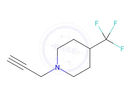 Chemical structure of 1-(2-propynyl)-4-(trifluoromethyl)piperidine