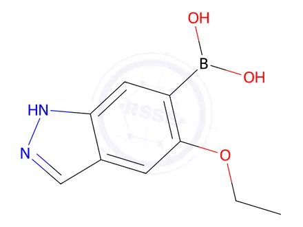 Chemical structure of 5-Ethoxy-1H-indazol-6-yl-6-boronic acid