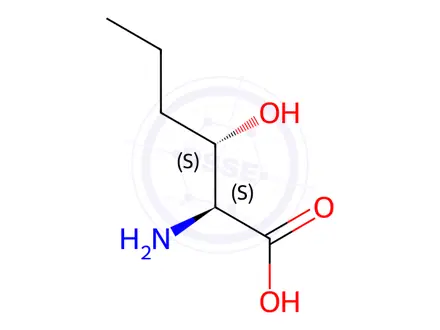 Chemical structure of (2S,3S)-3-Hydroxynorleucine