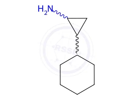 Chemical structure of 2-Cyclohexylcyclopropan-1-amine