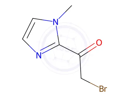 Chemical structure of 2-bromo-1-(1-methyl-1H-imidazol-2-yl)ethanone
