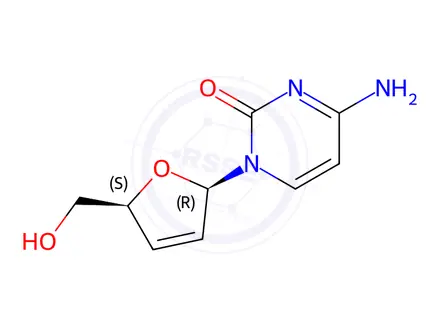 Chemical structure of Zalcitabine Related Compound A (2',3'-Didehydro-2',3'-dideoxycytidine) (1724317)