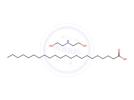 Chemical structure of docosanoic acid, compound with 2,2'-iminodiethanol (1:1)