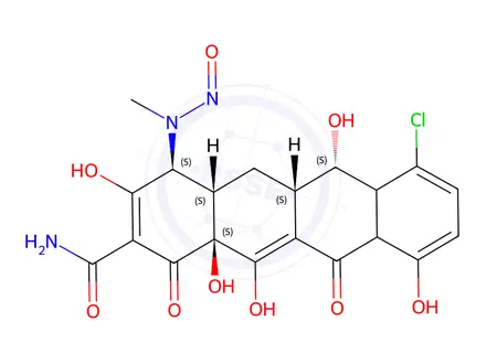 Chemical structure of N-Nitroso Minocycline impurity 77