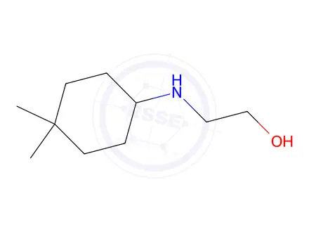 Chemical structure of 2-((4,4-Dimethylcyclohexyl)amino)ethan-1-ol
