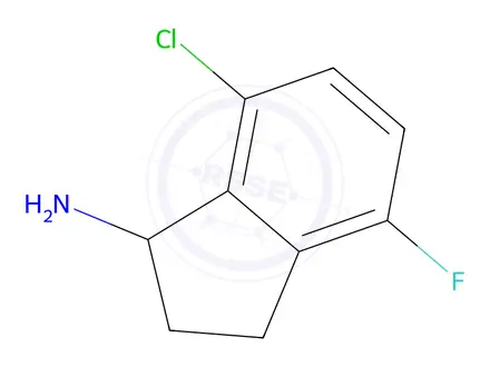 Chemical structure of 7-CHLORO-4-FLUORO-2,3-DIHYDRO-1H-INDEN-1-AMINE