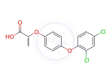 Chemical structure of Diclofop