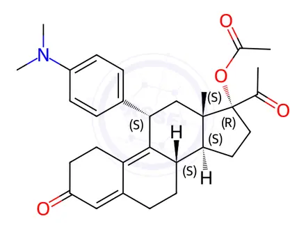 Chemical structure of Ulipristal Impurity 53