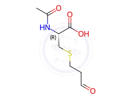 Chemical structure of N-Acetyl-S-(3-oxopropyl)-L-cysteine