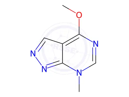 Chemical structure of 7H-Pyrazolo[3,4-d]pyrimidine,4-methoxy-7-methyl-(9CI)