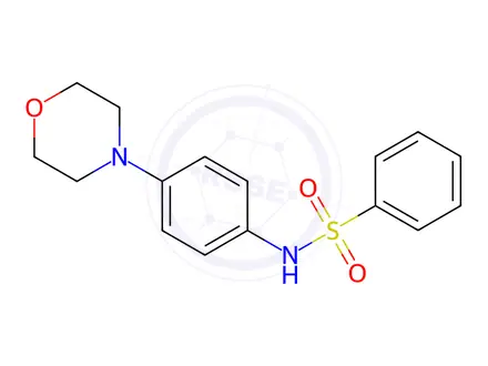 Chemical structure of N-(4-morpholinophenyl)benzenesulfonamide