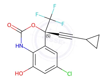 Chemical structure of Efavirenz Impurity 11(8-Hydroxy Efavirenz)