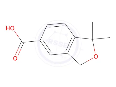 Chemical structure of 1,1-Dimethyl-1,3-dihydroisobenzofuran-5-carboxylic acid