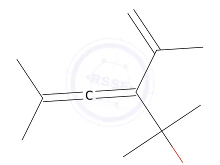 Chemical structure of 3-(1-Methylethenyl)-2,5-dimethyl-3,4-hexadien-2-ol