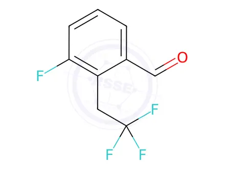 Chemical structure of 3-Fluoro-2-(2,2,2-trifluoroethyl)benzaldehyde