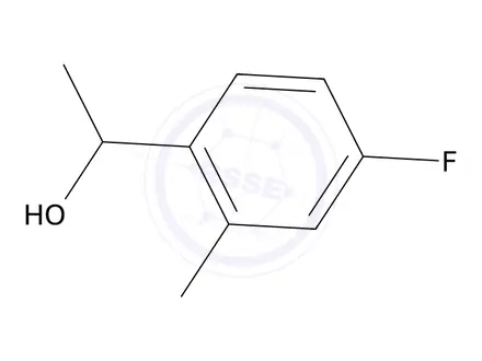 Chemical structure of 1-(4-Fluoro-2-methylphenyl)ethan-1-ol