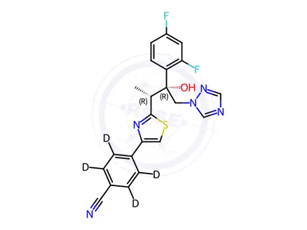 Chemical structure of Ravuconazole-d4