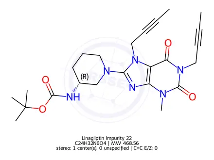 Chemical structure of Linagliptin Impurity 326