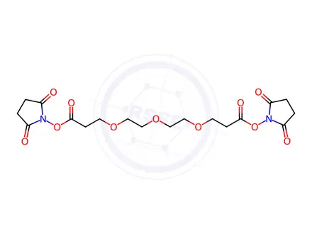 Chemical structure of Bis-PEG3-NHS Ester