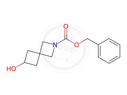 Chemical structure of Benzyl 6-Hydroxy-2-azaspiro[3.3]heptane-2-carboxylate