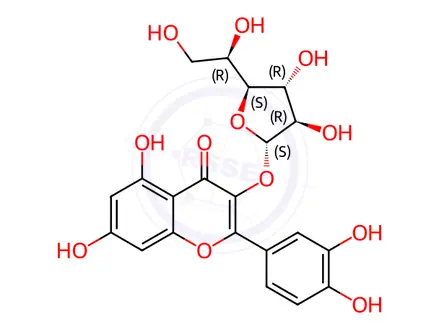 Chemical structure of isohyperoside