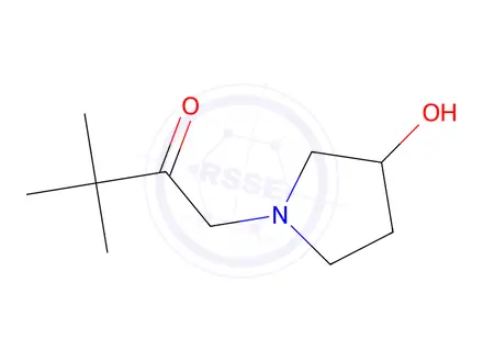 Chemical structure of 1-(3-hydroxypyrrolidin-1-yl)-3,3-dimethylbutan-2-one