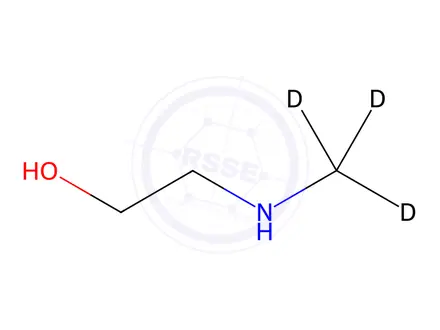 Chemical structure of 2-((Methyl-d3)amino)ethanol