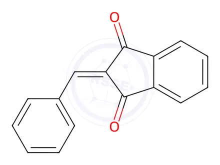 Chemical structure of 2-Benzylidene-1h-indene-1,3(2h)-dione