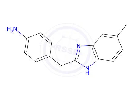 Chemical structure of 4-(5-METHYL-1H-BENZOIMIDAZOL-2-YLMETHYL)-PHENYLAMINE DIHYDROCHLORIDE