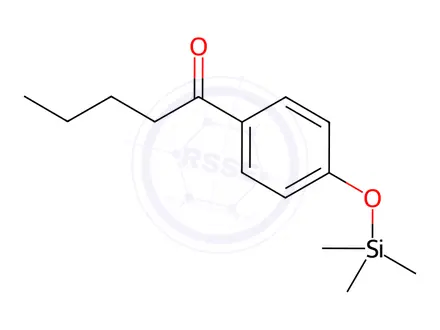 Chemical structure of 4'-[(Trimethylsilyl)oxy]valerophenone