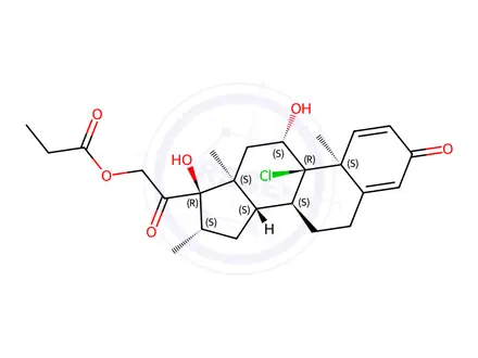 Chemical structure of Beclometasone Impurity A