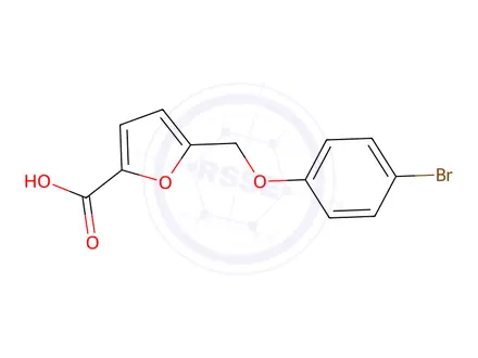 Chemical structure of 5-(4-Bromophenoxymethyl)furan-2-carboxylic acid