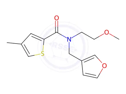 Chemical structure of N-(Furan-3-ylmethyl)-N-(2-methoxyethyl)-4-methylthiophene-2-carboxamide