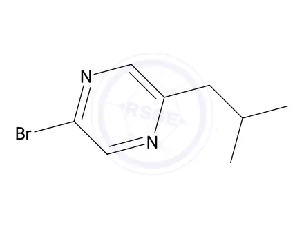 Chemical structure of 2-Bromo-5-isobutylpyrazine