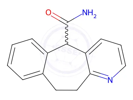 Chemical structure of 10,11-Dihydro-5-carbamoyl-5H-benzo[4,5]cyclohepta[1,2-b]pyridine