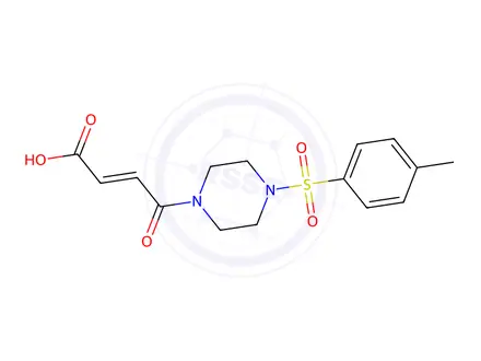 Chemical structure of 4-Oxo-4-(4-tosylpiperazin-1-yl)but-2-enoic acid