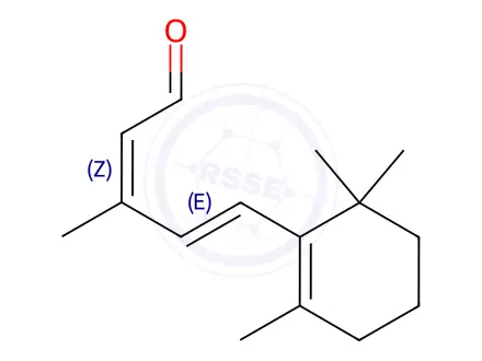Chemical structure of (7E,9Z)-ß-Ionylidene Acetaldehyde