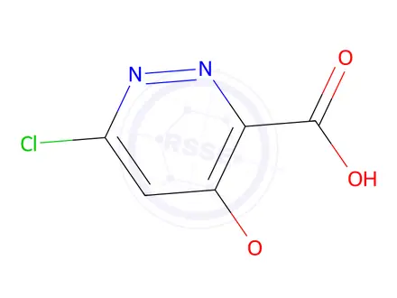 Chemical structure of 6-Chloro-4-methoxypyridazine-3-carboxylic acid