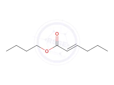 Chemical structure of 2-Hexenoic acid, butyl ester