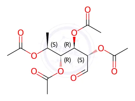 Chemical structure of L-Fucose tetraacetate