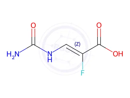 Chemical structure of 2-Fluoro-3-ureidoacrylic Acid