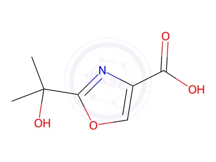 Chemical structure of 2-(2-Hydroxypropan-2-yl)oxazole-4-carboxylic acid