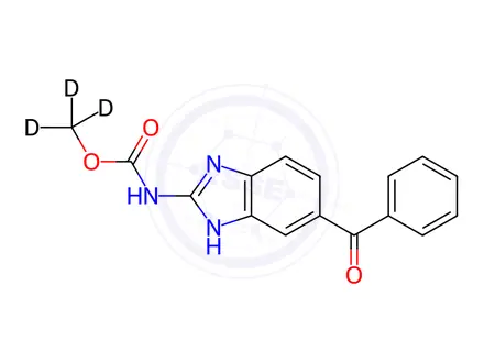 Chemical structure of Mebendazole-D3